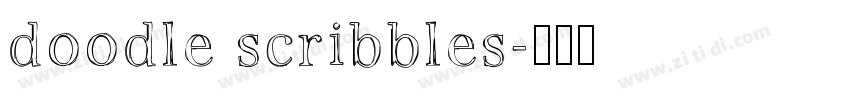 doodle scribbles字体转换